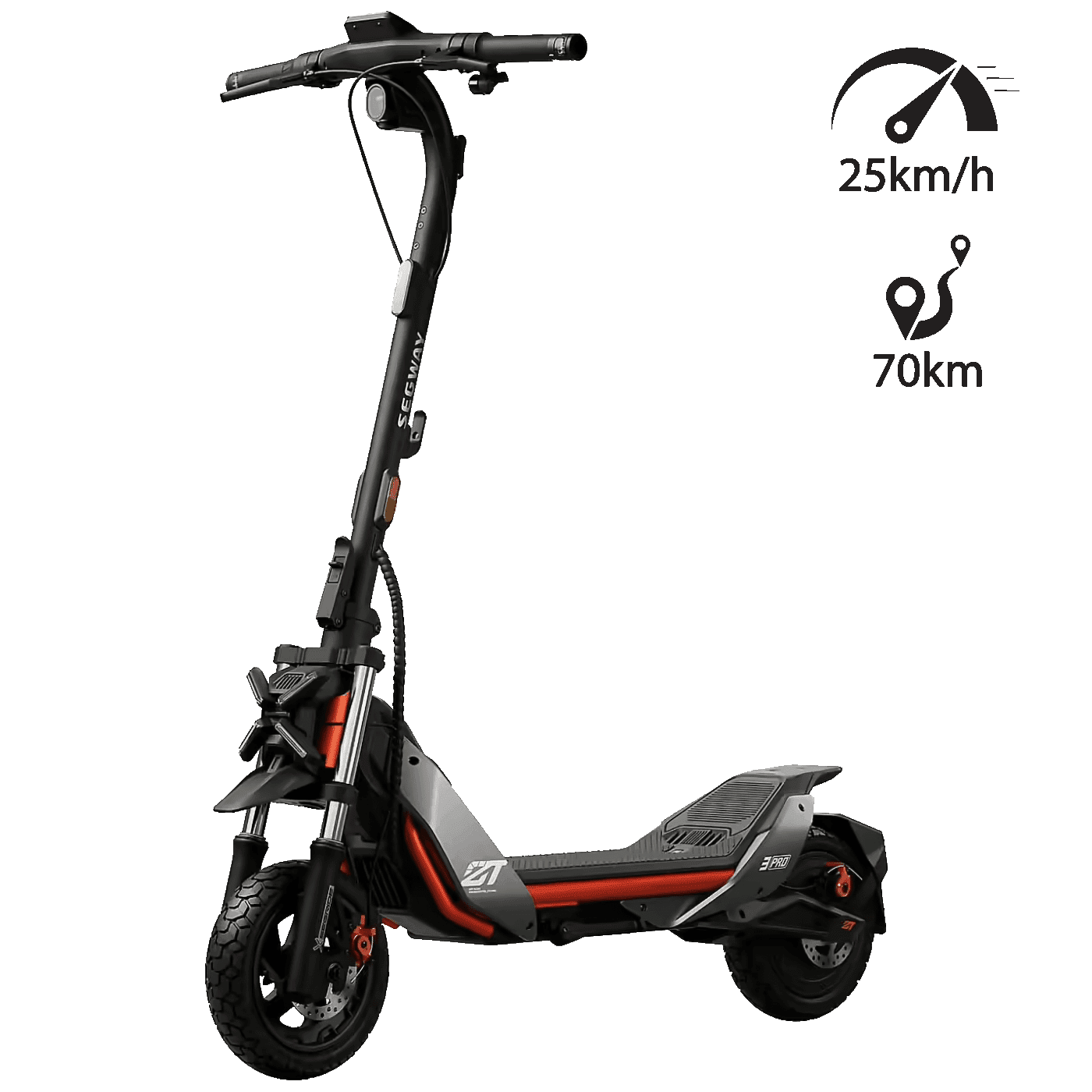 Segway Električni Romobil, 25 km/h, Domet do 70 km,ZT3 Pro E