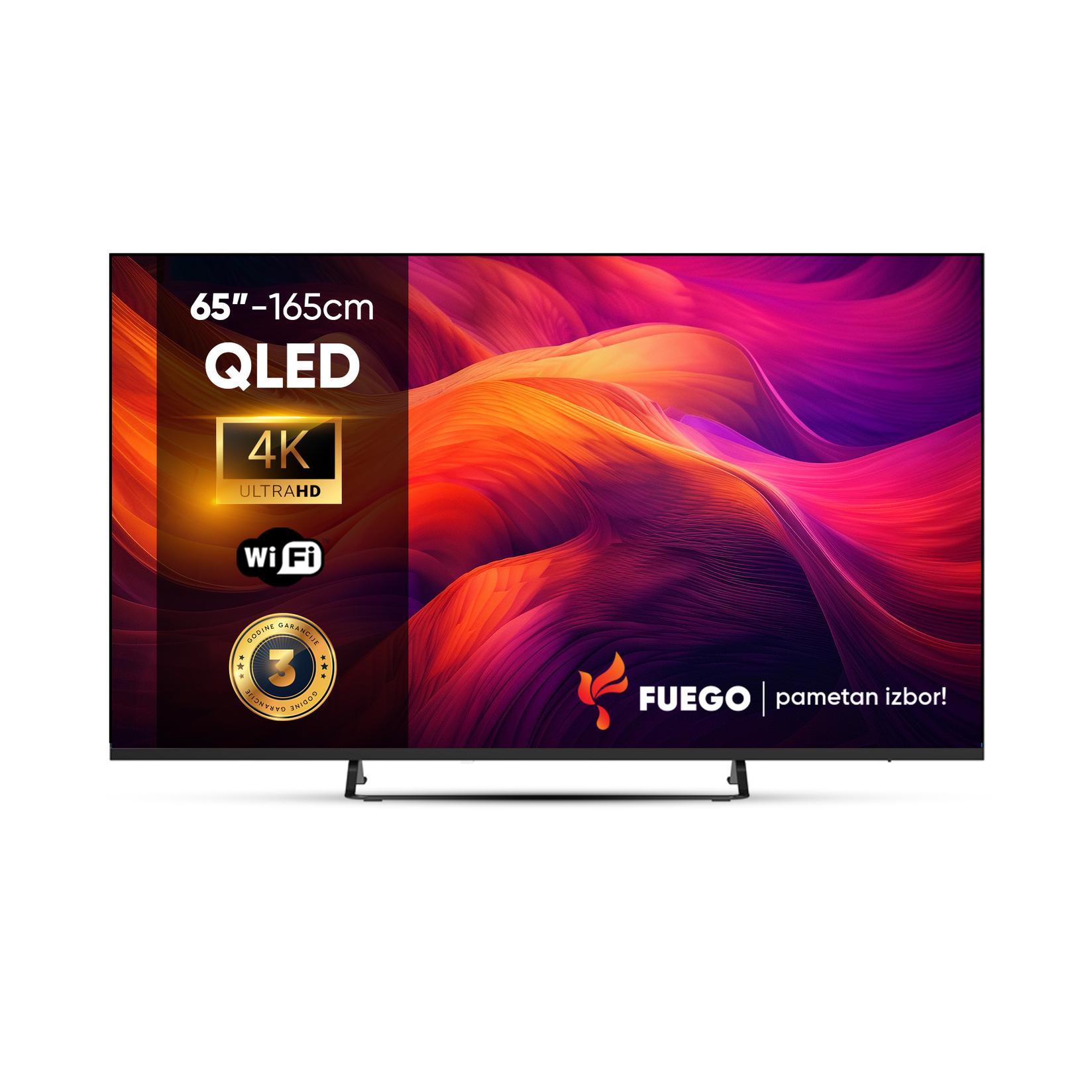 FUEGO Televizor ELU820GTV, 65", 4K UHD 3840x2160, Smart, Google TV