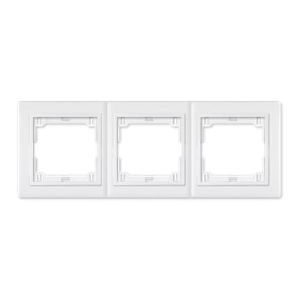 ALING-CONEL Maska za utičnicu trostruka, horizontalna, bijela