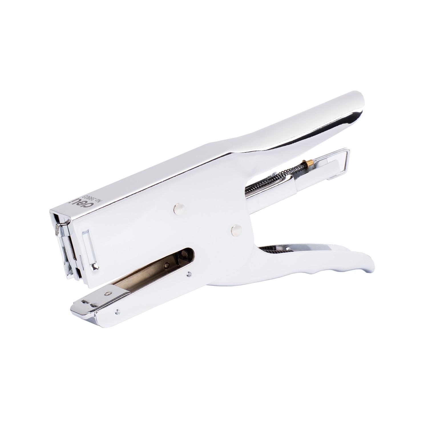 Heftalica za papir Deli E39803, 25 listova, bijela