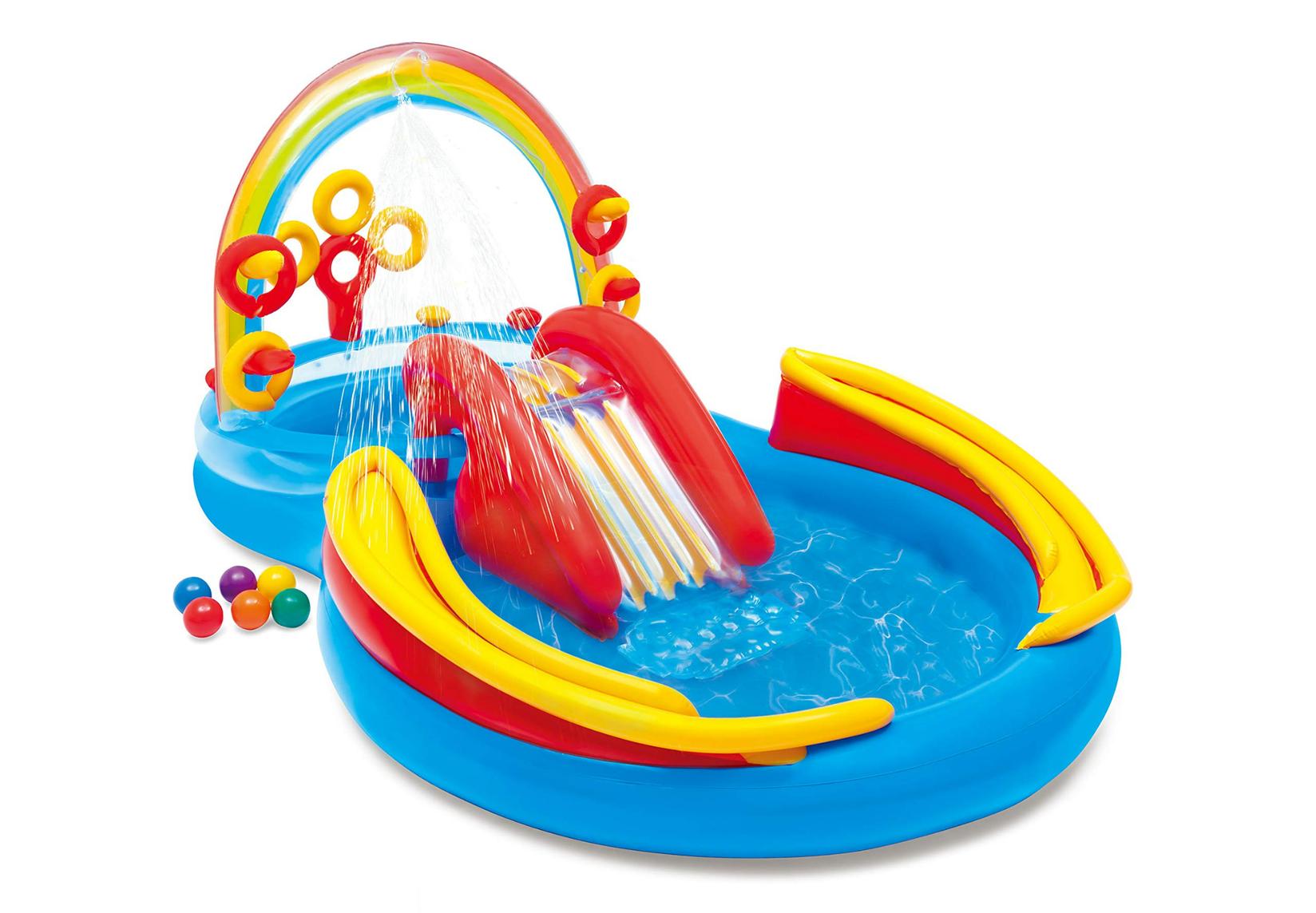 INTEX Dječji bazen 2,97x1,93x1,35m, 428 l, Rainbow Ring Play Center