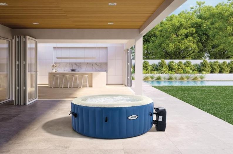 Intex Pure SPA Jacuzzi na naduvavanje - 180 × 180 × 66 cm, 677 L, plavi