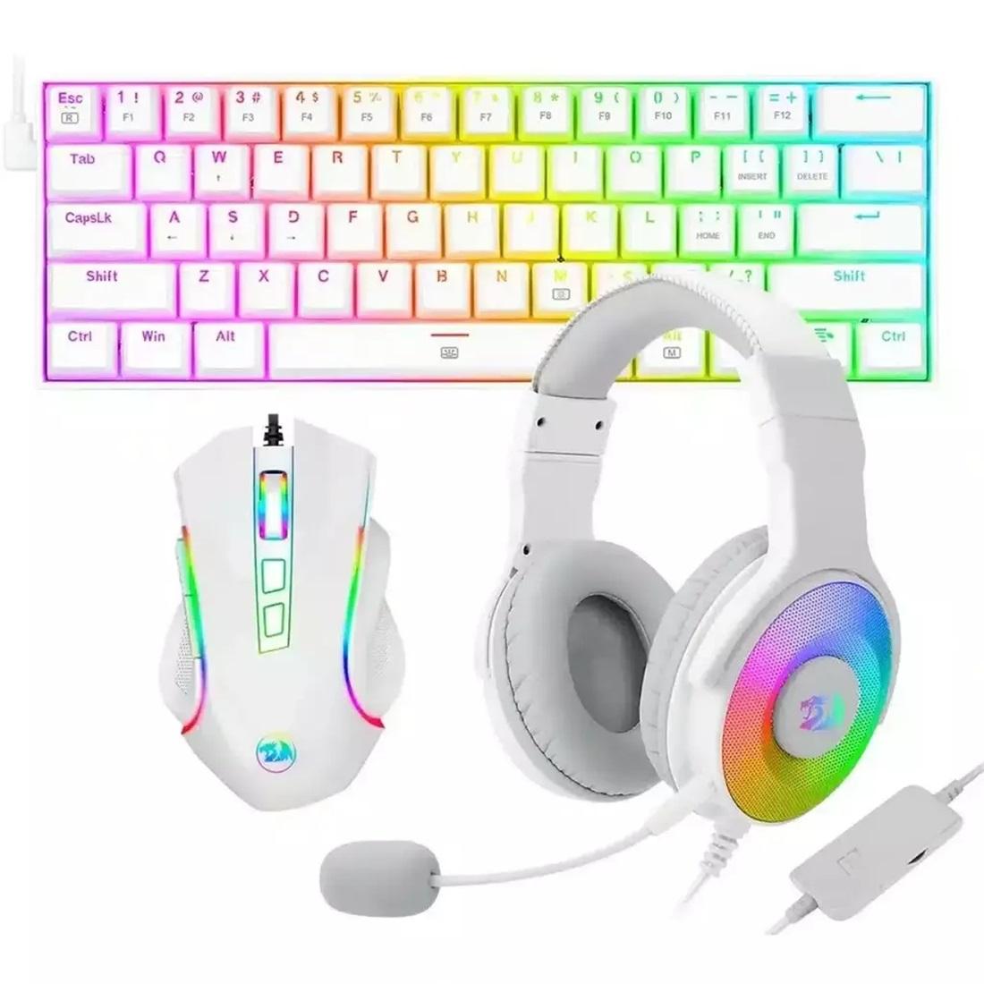 REDRAGON 3 u 1 Combo S129W tastatura, miš i slušalice