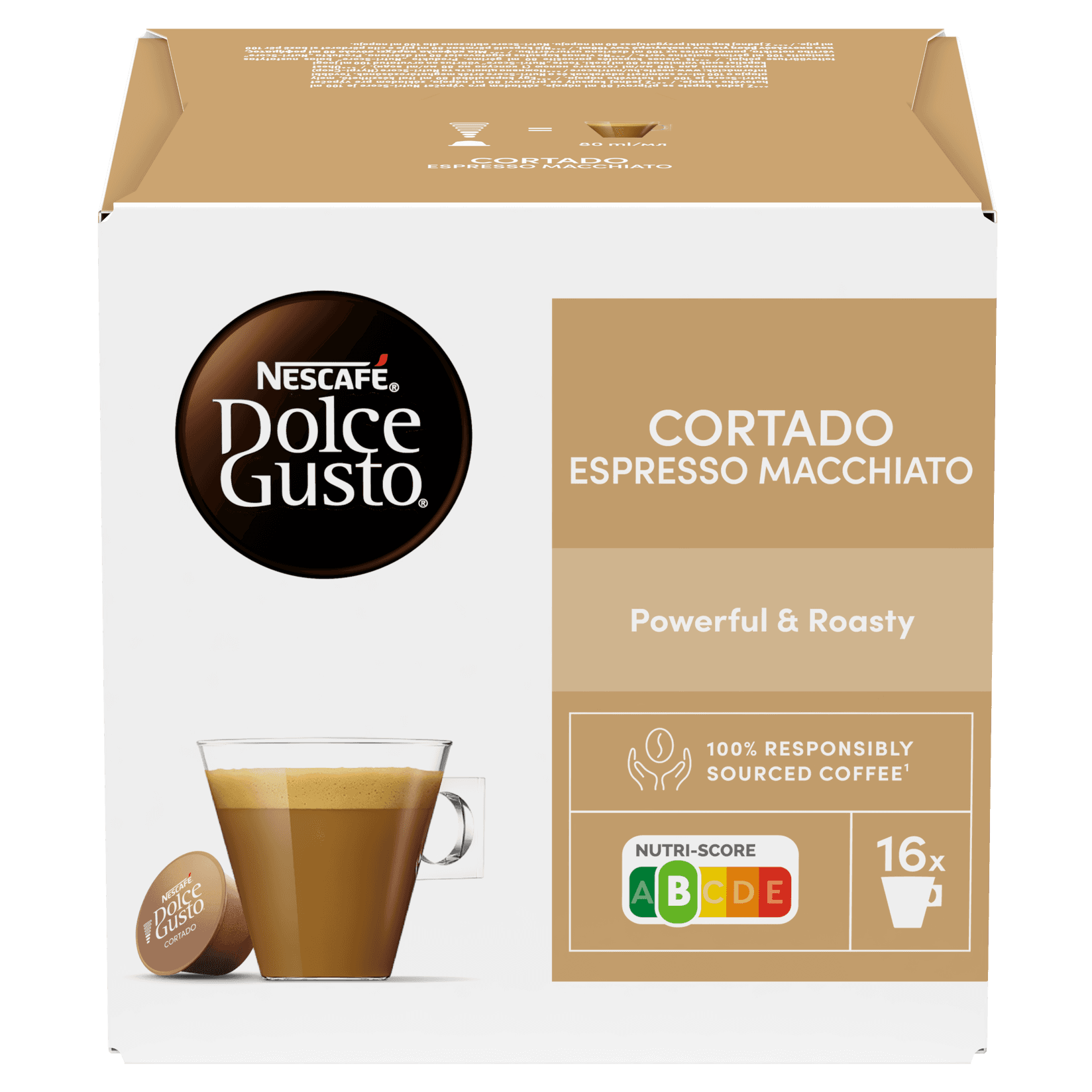Nescafe Kapsule za kafu Dolce Gusto Cortado Espresso Macchiato, 100,8g, 16 kapsula