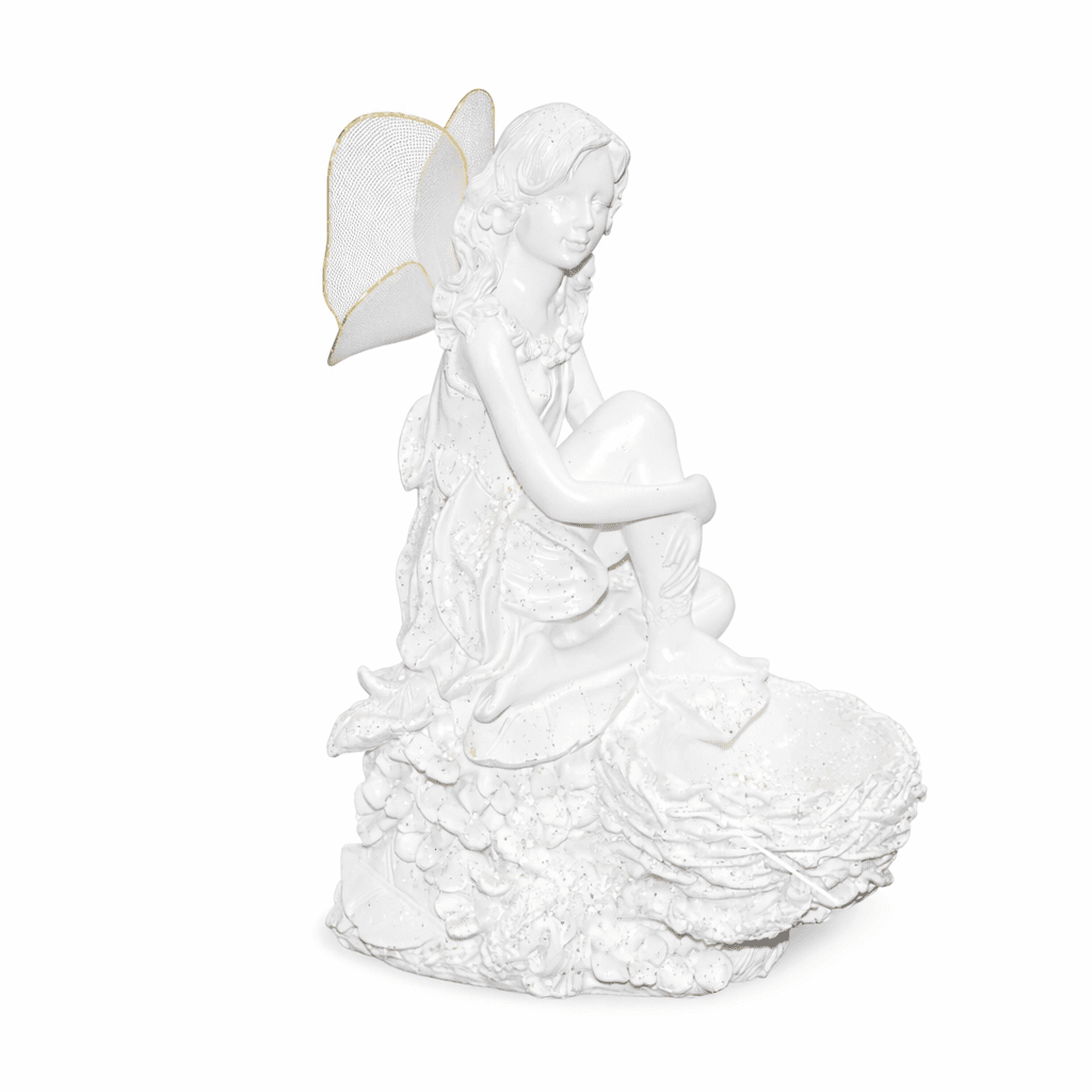 Dekorativna figura bijela vila 25 x 18 x 12 cm