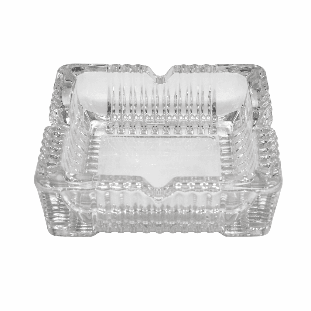 Pepeljara staklena 10.5x10.5x3.5 cm