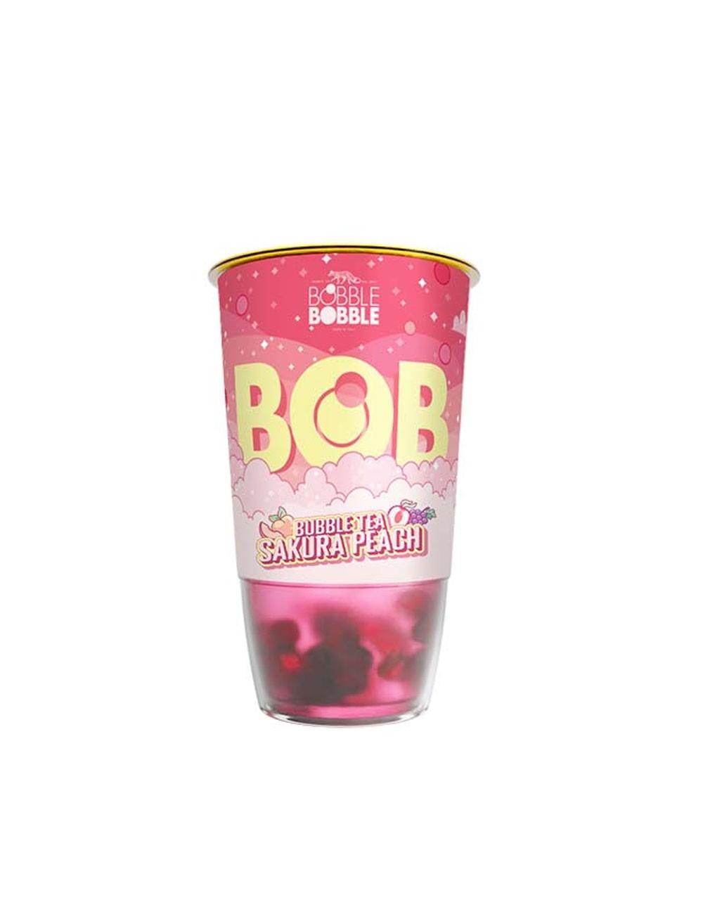 Bobble Bobble ledeni čaj Bubble Tea Sakura breskva 360 ml.