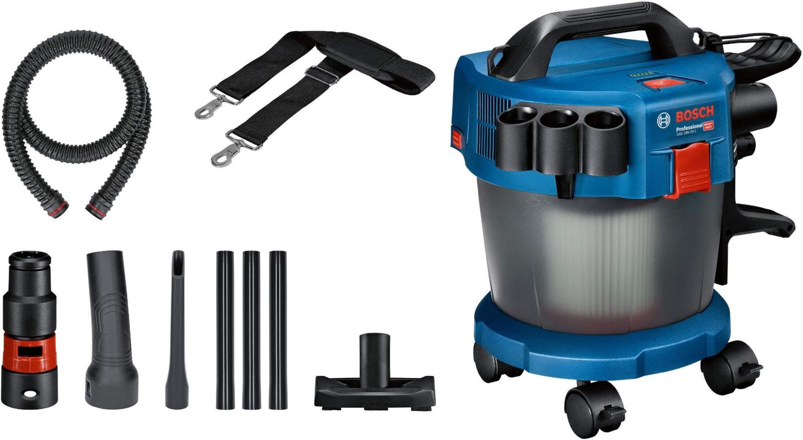 Bosch bežični usisivač GAS 18V-10 L + set pribora bez baterije i punjača 06019C6302