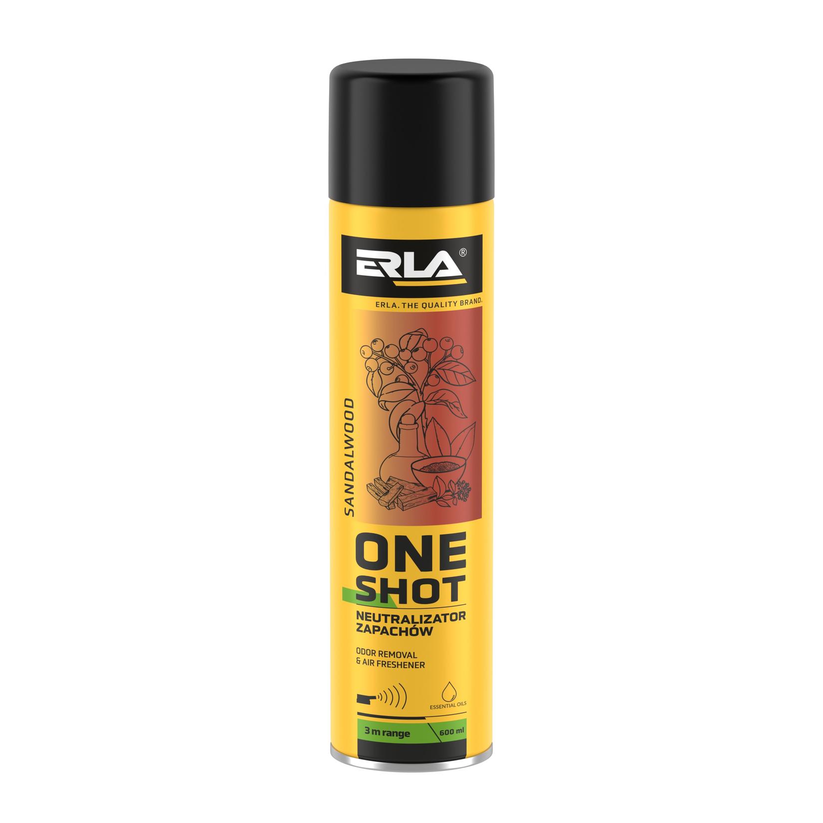 ERLA ONE SHOT SANDALWOOD - osježivač prostora u spreju 600ml