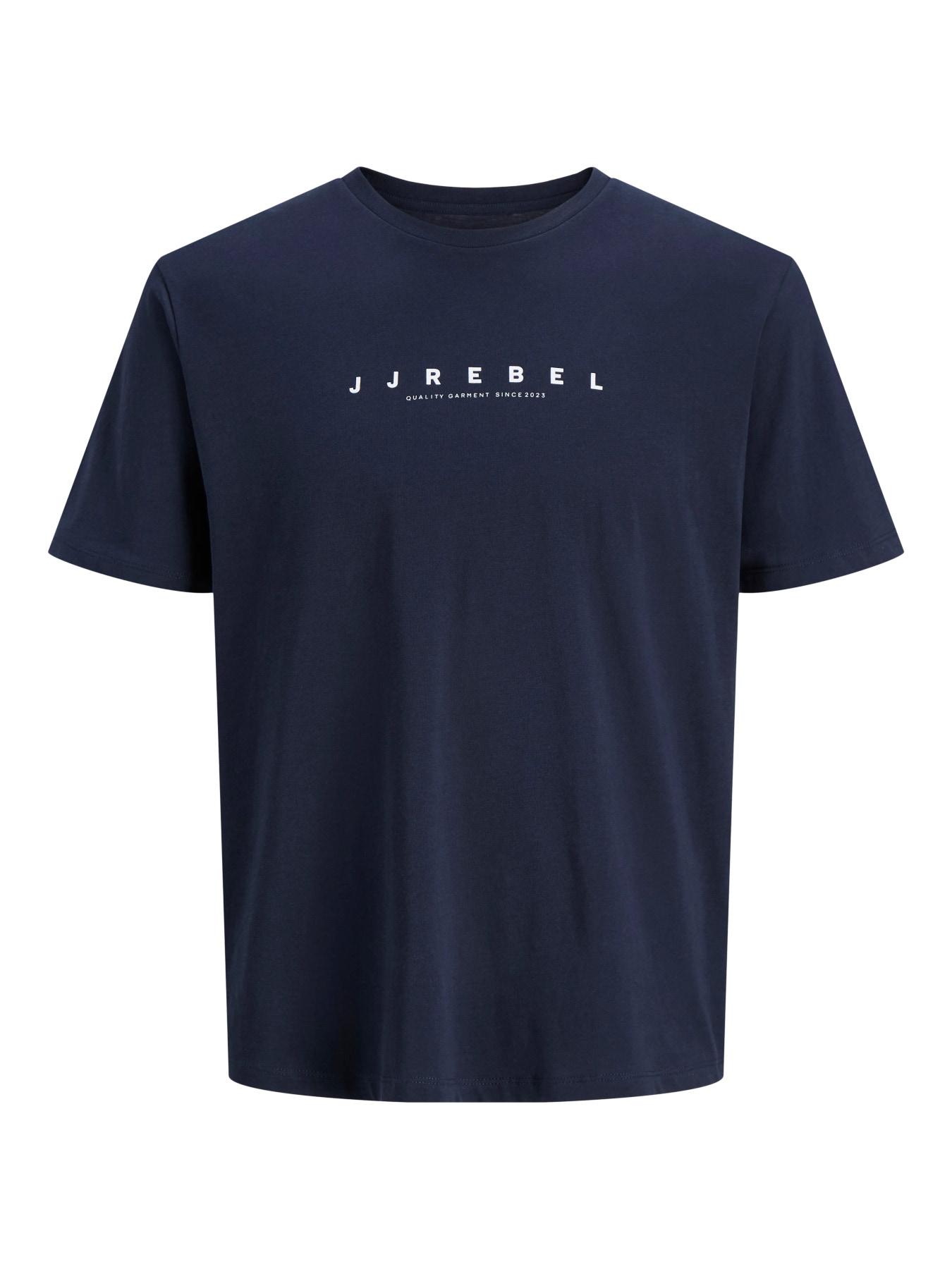 JJ REBEL Muška majica JREBROCKY LOGO TEE SS CREW NECK SN, Antracit
