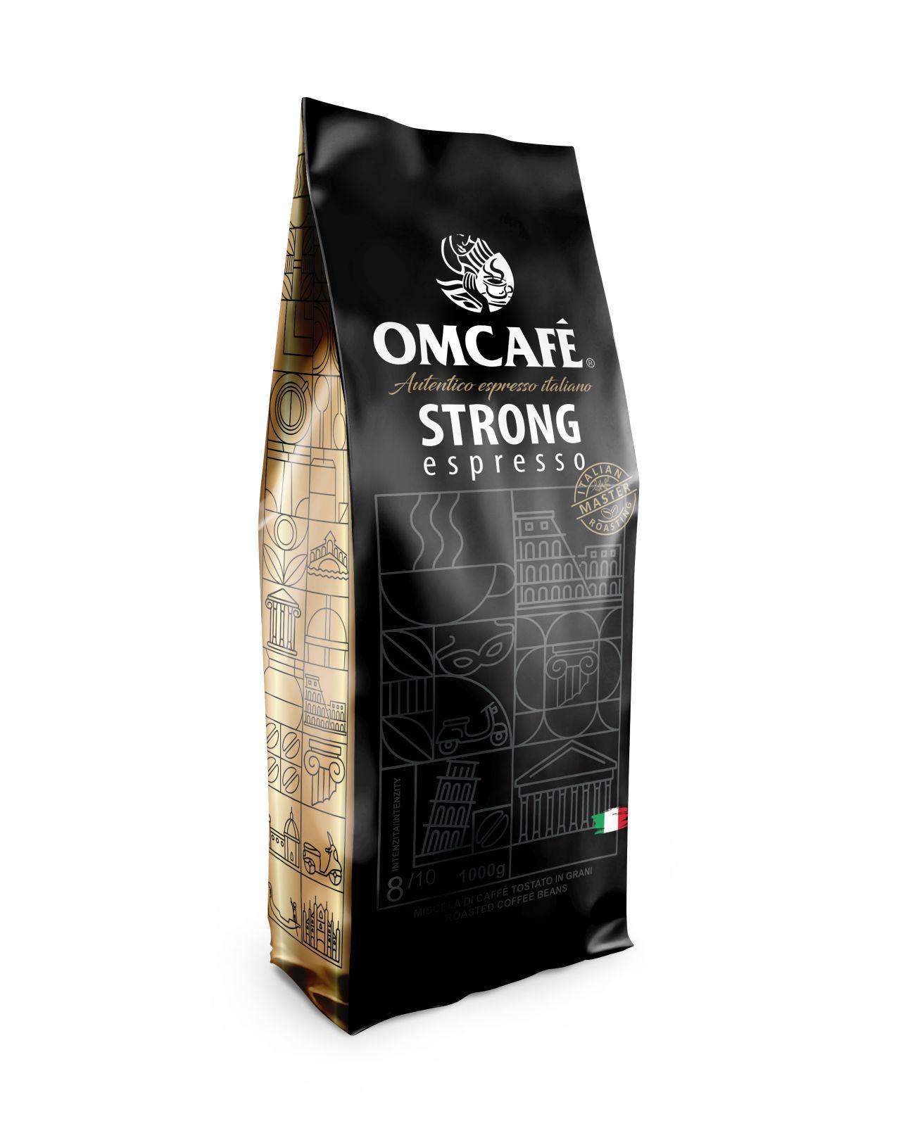 OMCAFE Espresso kafa Strong 1kg