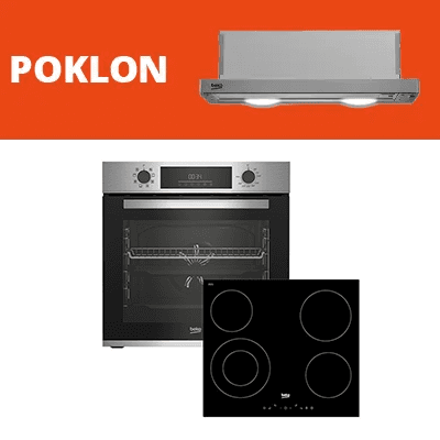 Beko ugradbeni set rerna + napa GRATIS CTB 6407 X