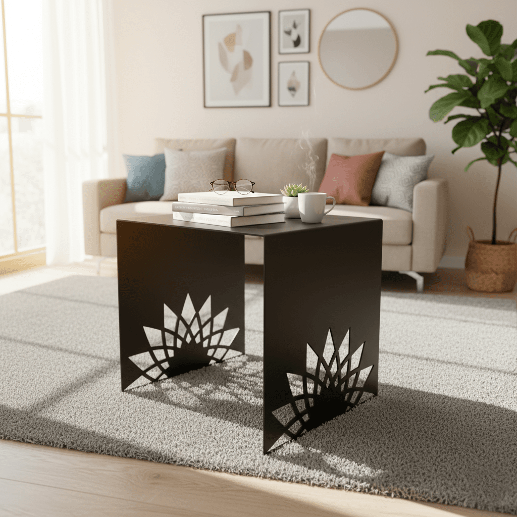 METALLON HOME Stol Solar 40x40 cm