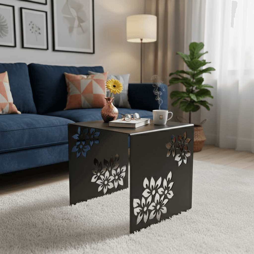 METALLON HOME Stol Flowers 40x40 cm