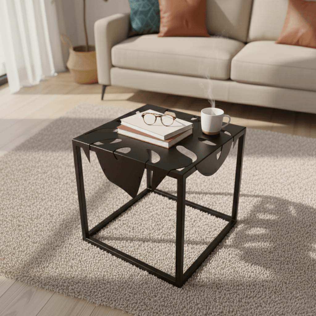 METALLON HOME Stol List 40x40 cm