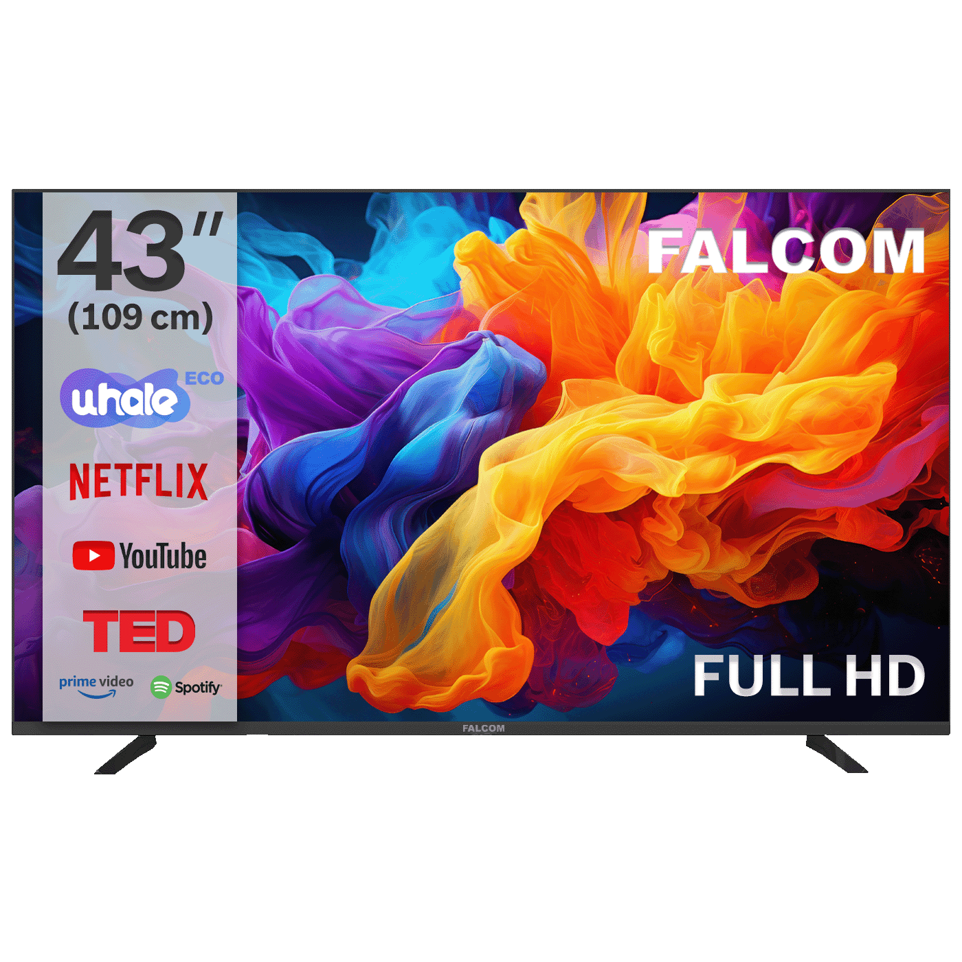 FALCOM Smart televizor TV-43LTF024SM WOS, 43", LED TV 4K Ultra HD, Bluetooth, WiFi