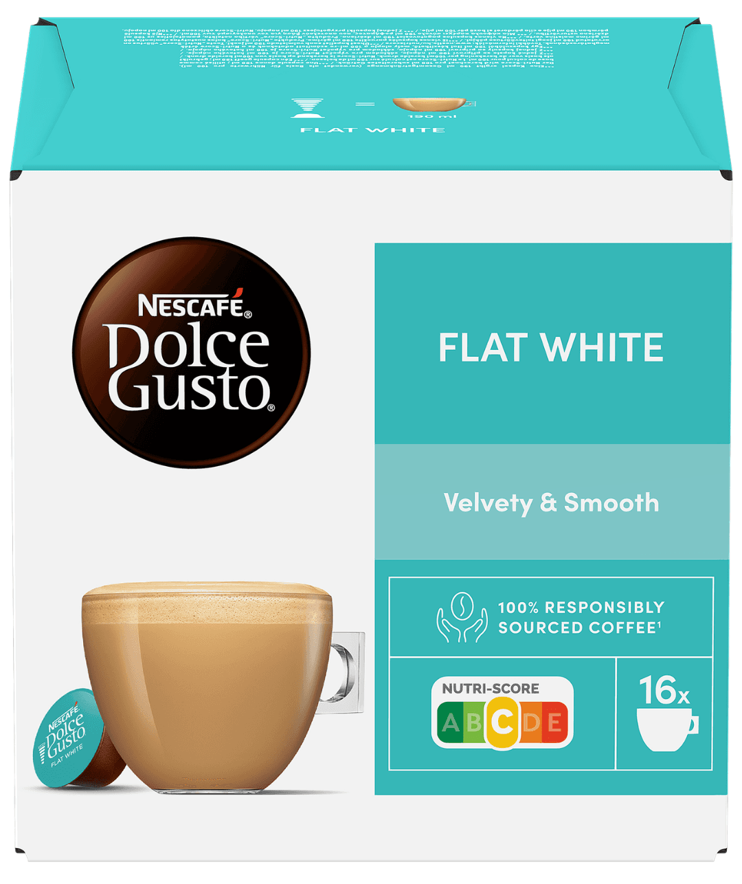 Nescafe kapsule za kafu Dolce Gusto Flat White, 187,2 g, 16 kapsula