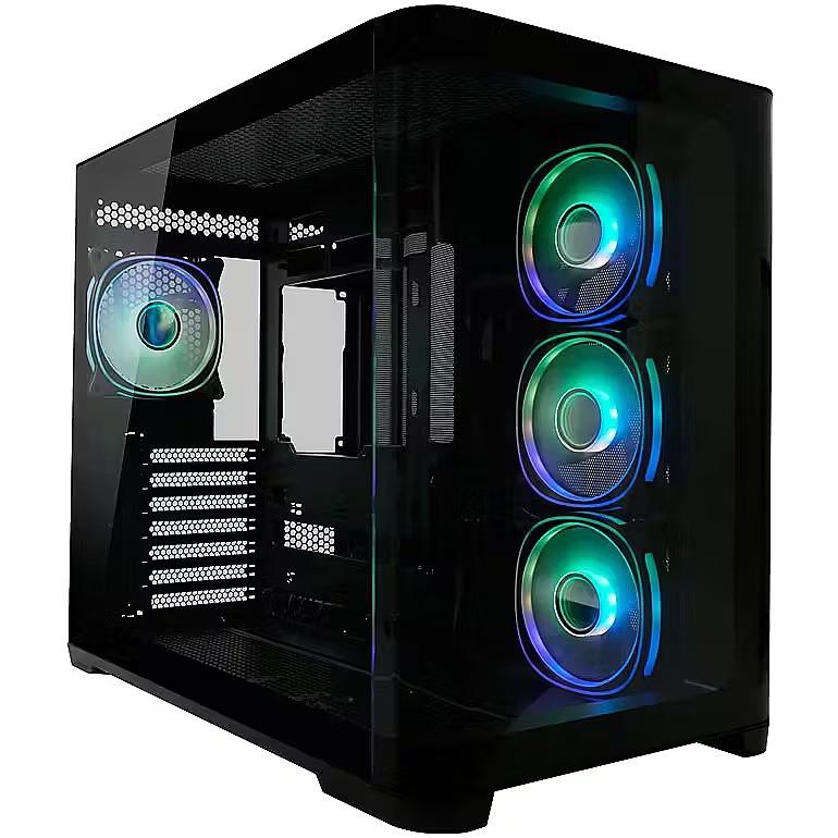 LC-Power Kućište Gaming 8001B Pro-Storm Dark, Midi Tower, BTF, ATX, Micro-ATX, Mini-ITX, Crno