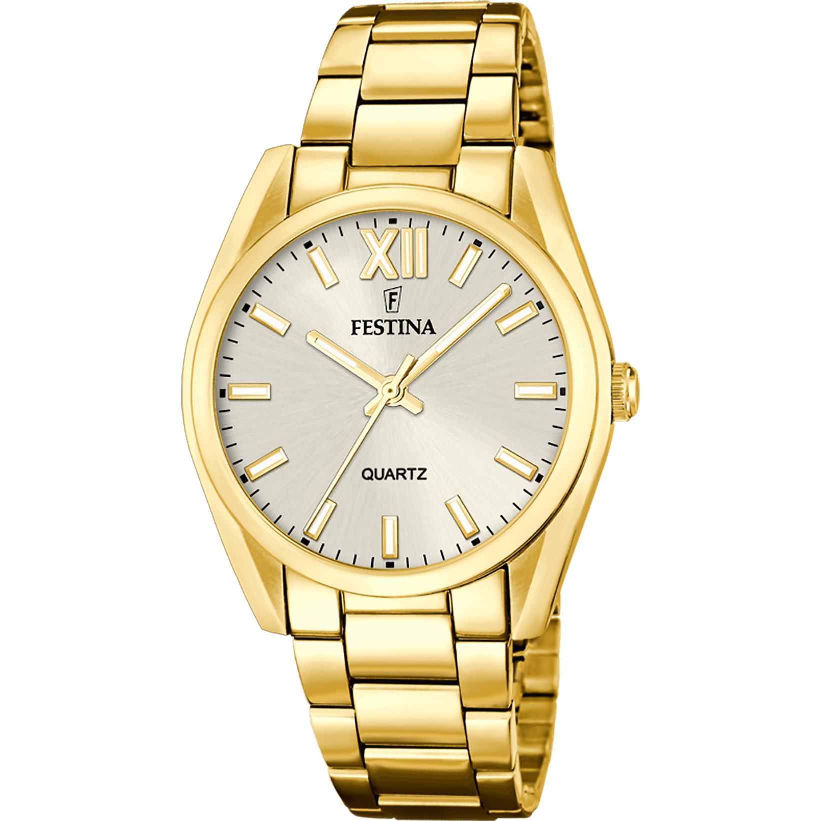 Festina Ženski ručni sat F20640/1, Kvarcni mehanizam, Zlatne boje