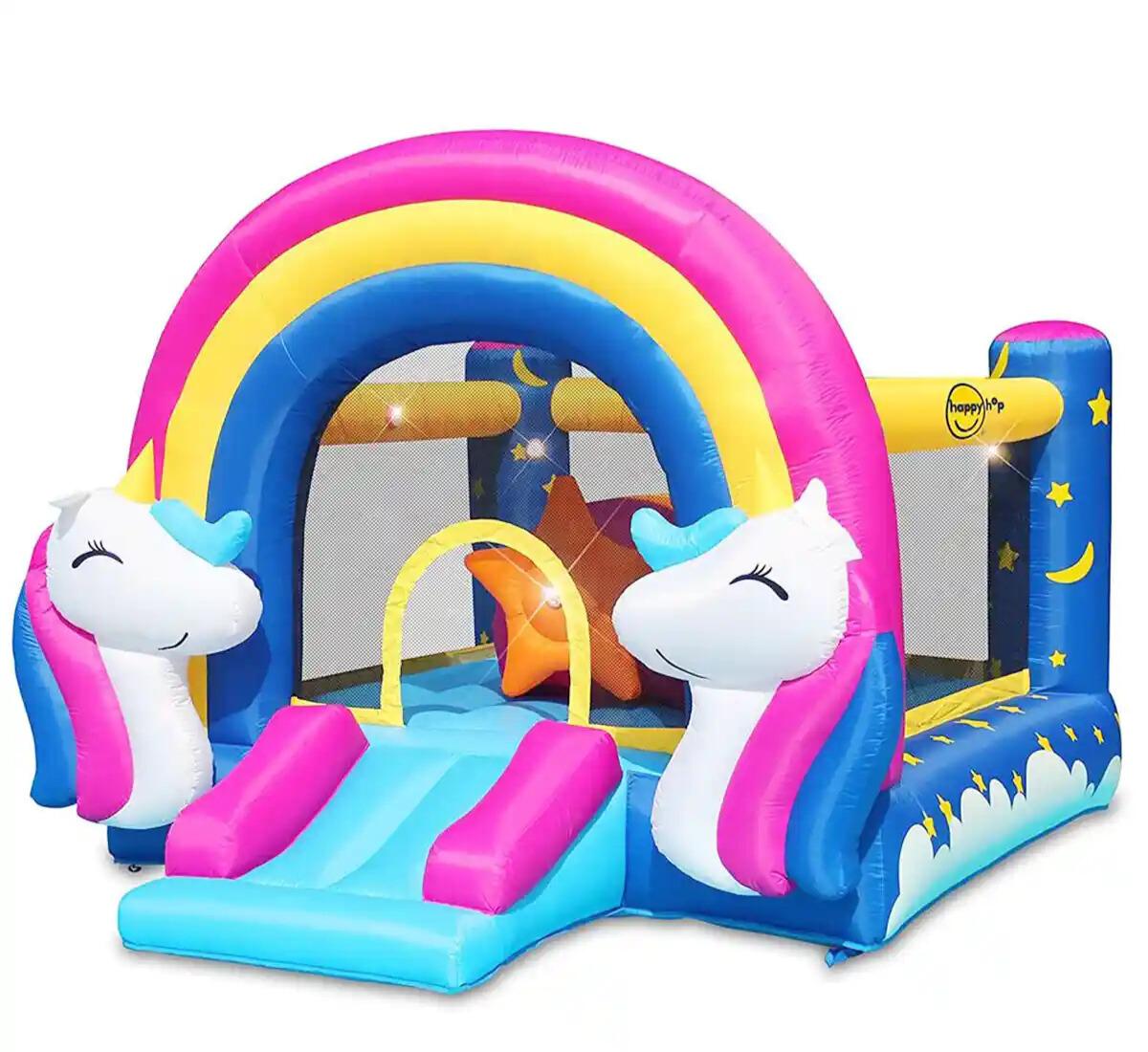 Happy Hop Igraonica Jednorog na napuhavanje - 335 x 265 x 215 cm