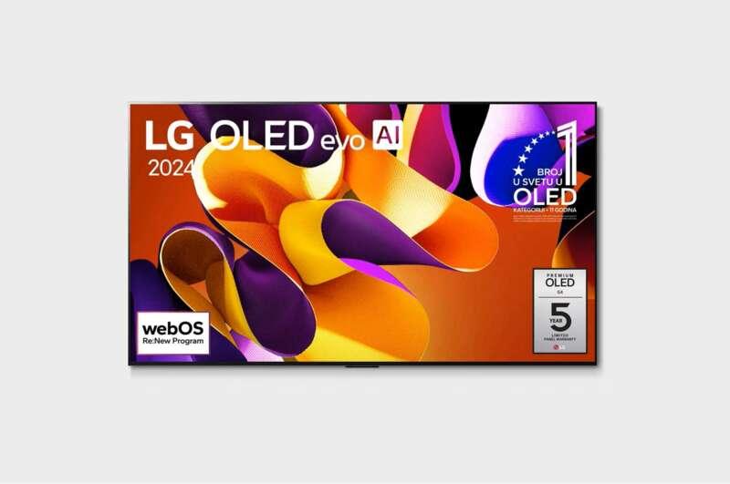 LG Televizor OLED65G42LW, 65", 4K UHD 3840x2160, Smart, Web OS