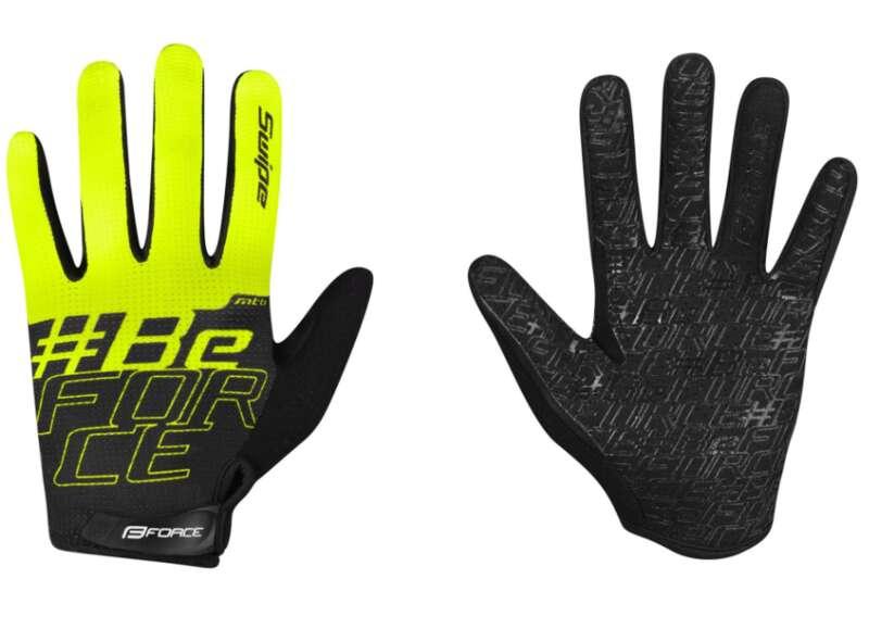 Force Rukavice MTB Swipe Summer Kid Black/Fluo