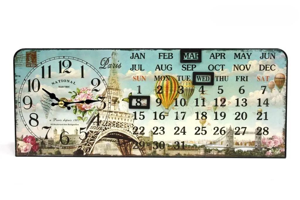 Stoni sat sa kalendarom 37 x 14 x 7 cm