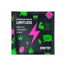 BATTERY LIMITLESS EXTREME PRE-WORKOUT zeleni čaj-jagoda, 18g