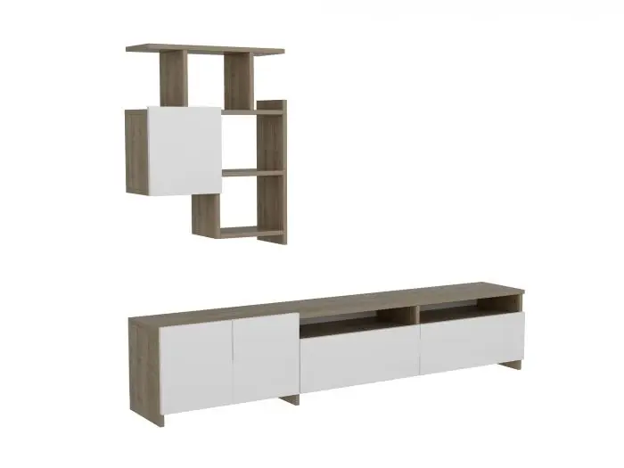 Prado Mariposa TV komoda, orah-bijela