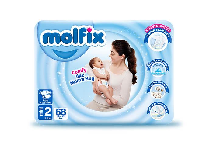 Molfix Pelene Mini 2, 3-6kg, 68/1