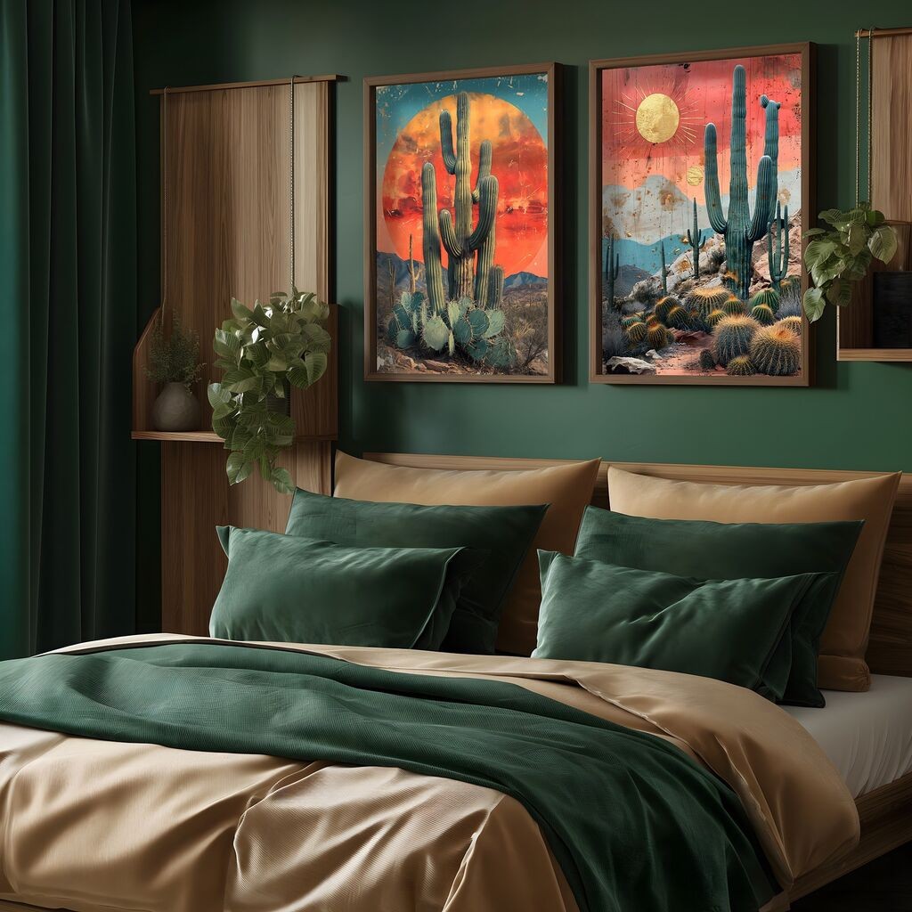 Wallity Dekorativna slika HUM108, 50x70x3,5cm, 2 dijela