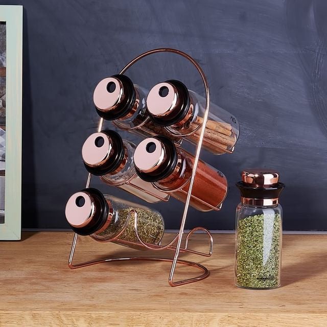 Korkmaz Set za začine Stora Plus A5523, 7 komada, Satin, Providni