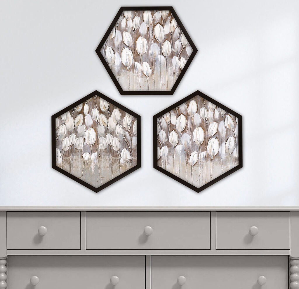 Wallity Dekorativna slika 6GEN767684, 35x35cm, 3 dijela