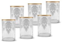 Karaca Čaša za kavu Deep Side Gold 153.03.08.4437, 6 komada, Providni