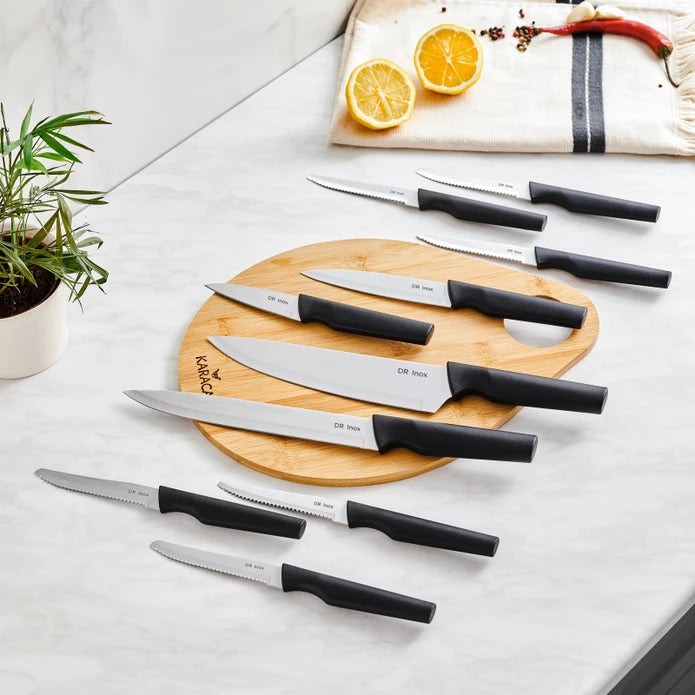 Karaca Set noževa Dr Inox Bundle 153.03.08.2267, 10 komada, Crni