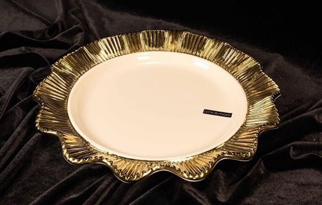 Milleryt Poslužavnik More TR-3608, Bijelo-zlatni