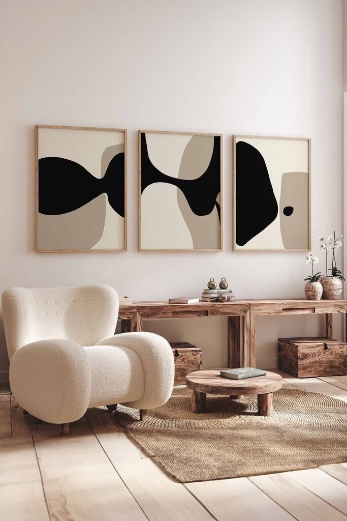 Wallity Dekorativna slika Artsycllct35, 33x48cm, 3 dijela