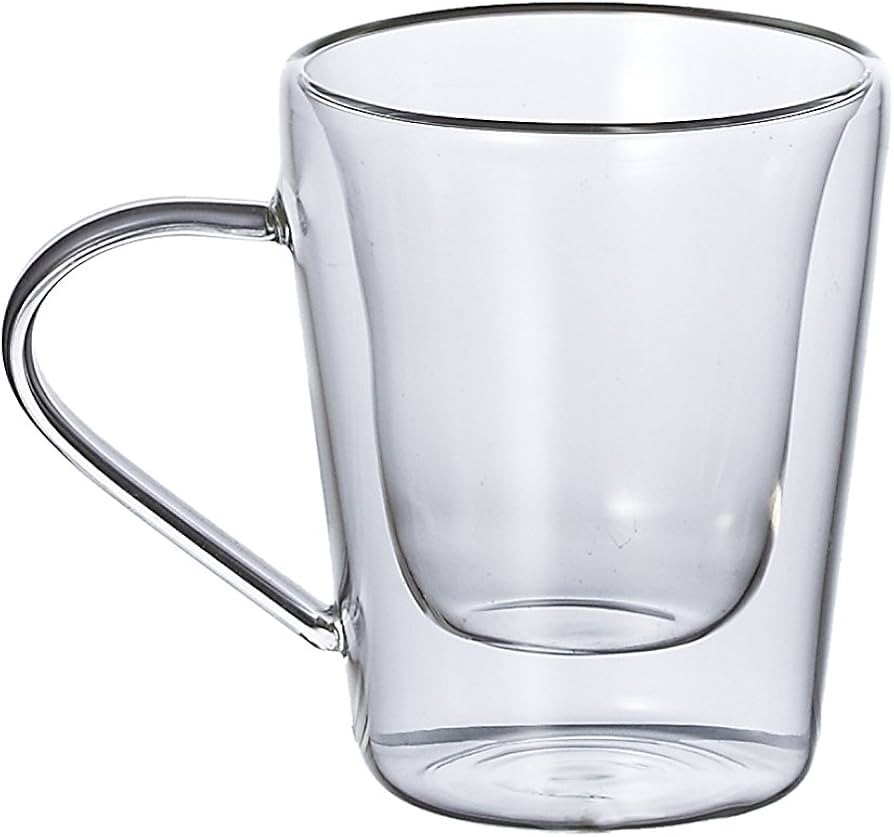 Milleryit Set dvije šalice Moccaccino 0035673, 100ml, Borosilikatno staklo, Providne