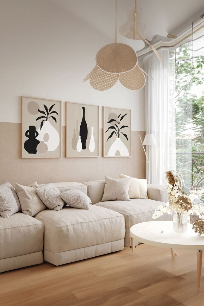 Wallity Dekorativna slika Artsycllct40, 33x48cm, 3 dijela