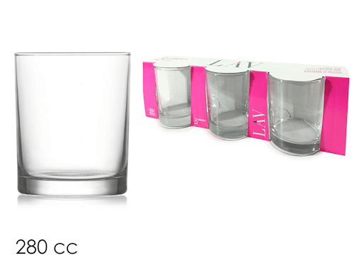 Milleryt Staklena čaša LBR 316A, 3/1, Providna