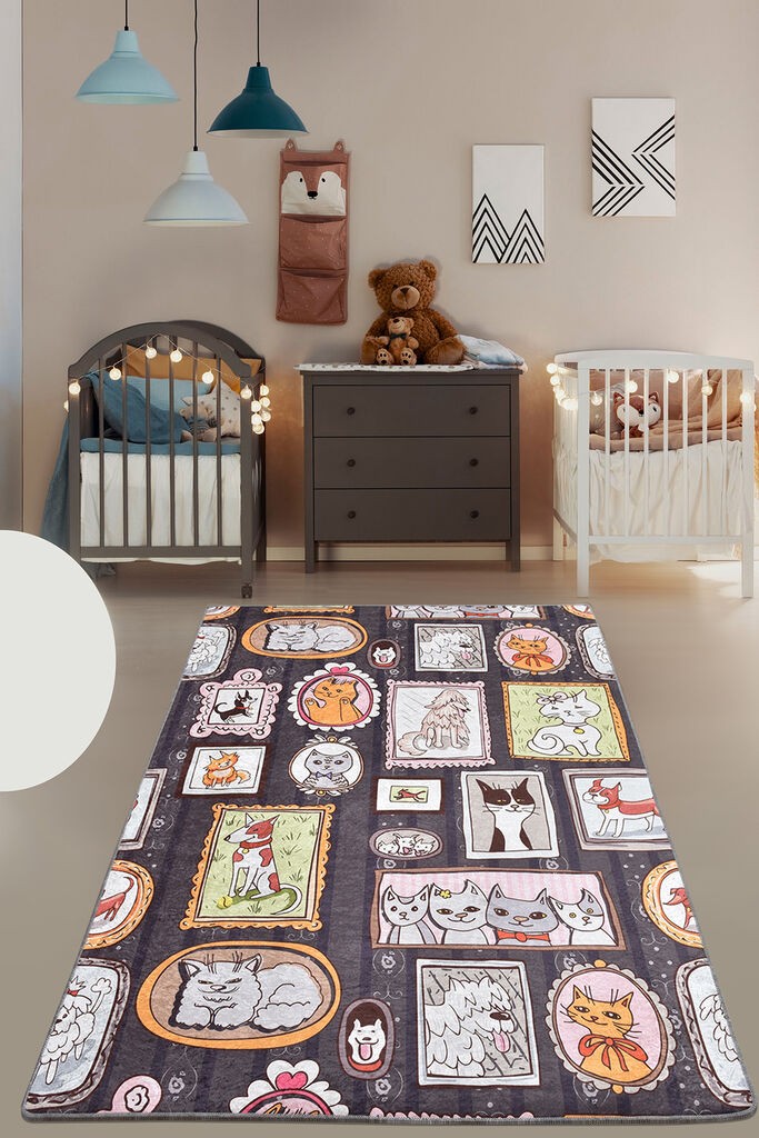 Conceptum Hypnose okvir za tepih Mačke i psi, 80x150cm, šareni