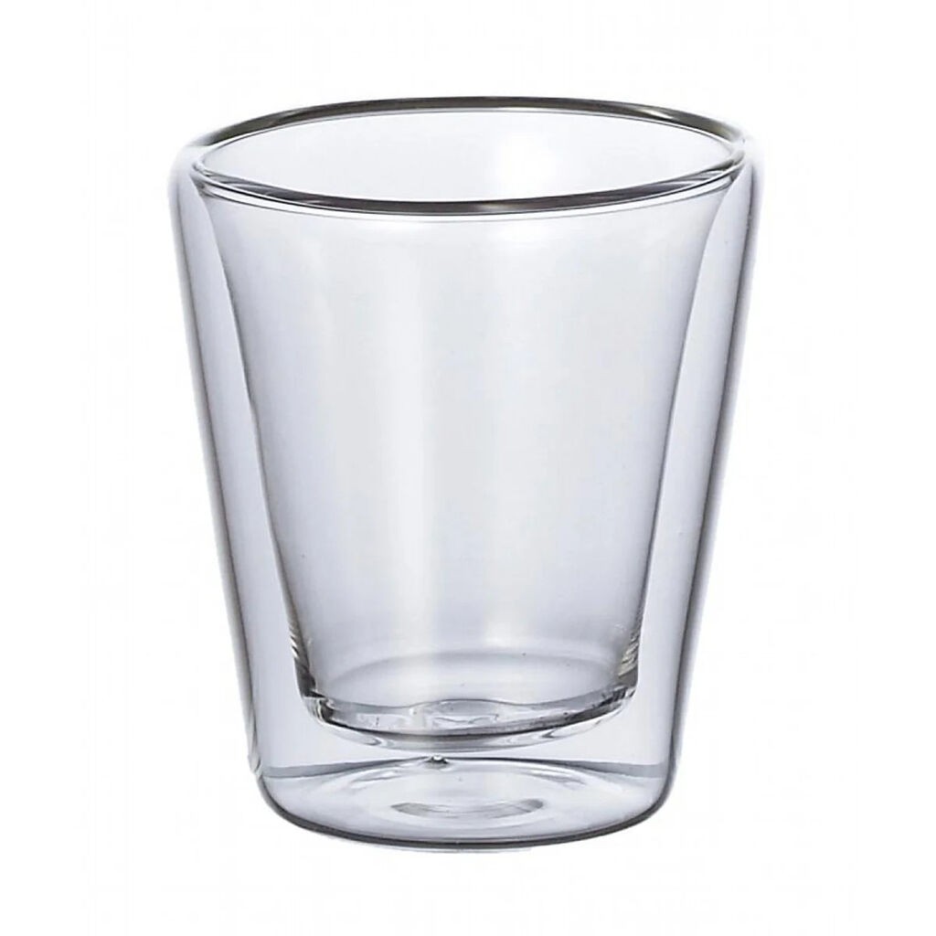 Milleryit Set dvije šalice Caffeino, Dvostruka stijena, 90ml, Borosilikatno staklo, Providne