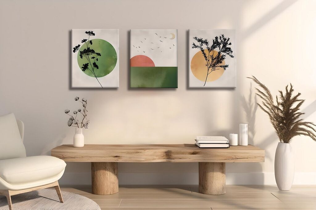 Wallity Dekorativna slika UDC17, 30x40cm, 3 dijela