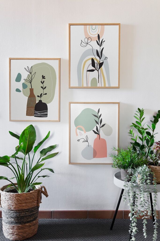 Wallity Dekorativna slika 3Dartsohoset124, 33x48cm, 3 dijela