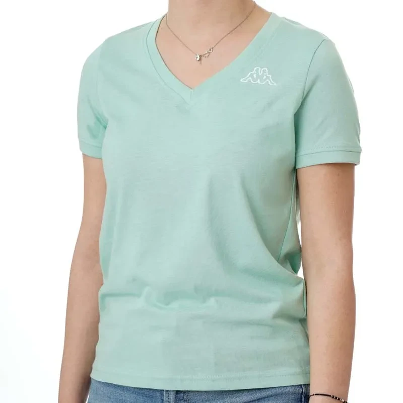 Kappa Ženska majica Logo Cabou, Svijetlozelena