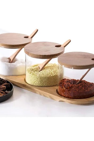 Milleryt Set za začine Alkaya ALK-1459, Na postolju, 3/1, Providni