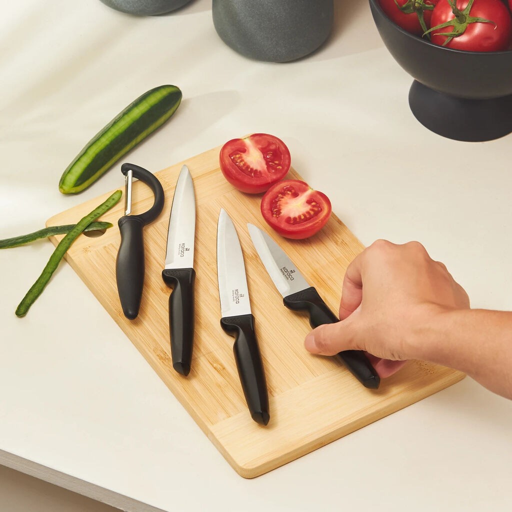 Karaca Set noževa Dr Inox Peel, Crni