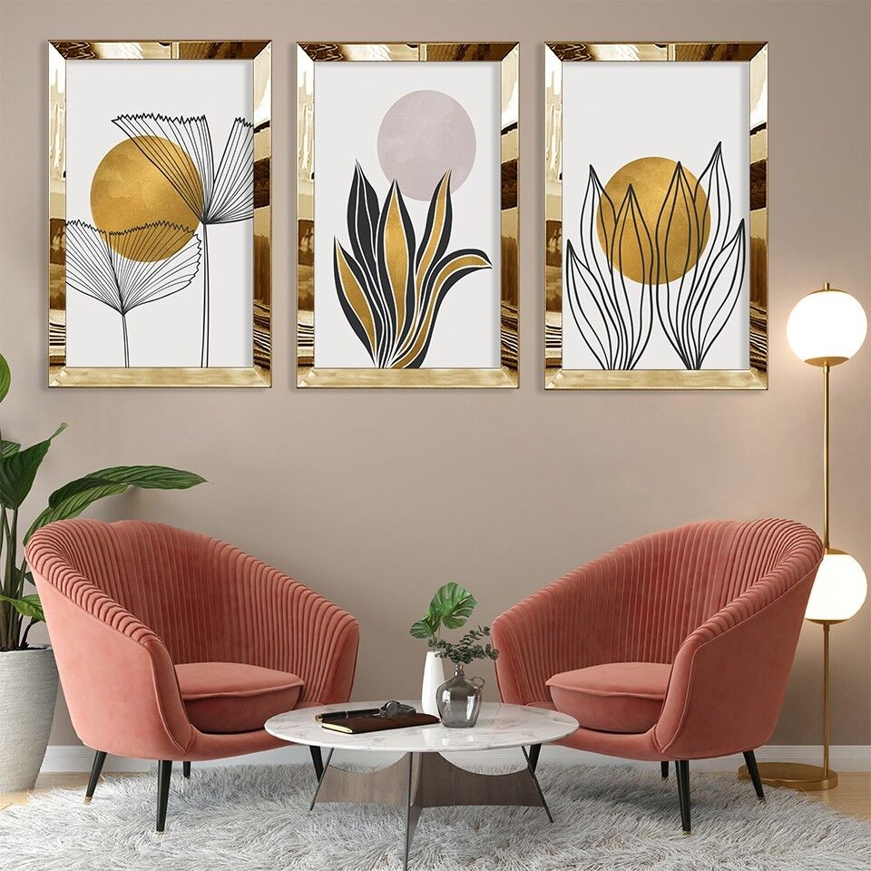 Wallity Dekorativna slika Huhu400 - 40 x 60, 40x60cm, 3 dijela