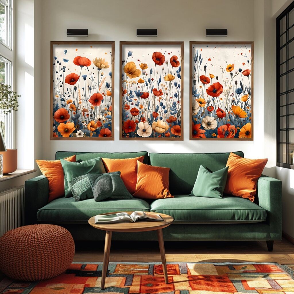 Wallity Dekorativna slika GE258-L, 35x47x3,5cm, 3 dijela