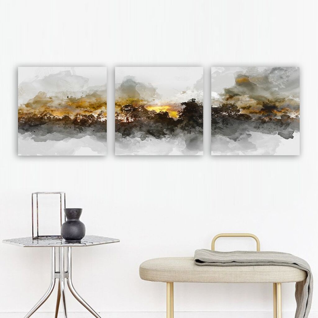 Wallity Dekorativna slika PRC2563384080, 30x90cm, 3 dijela